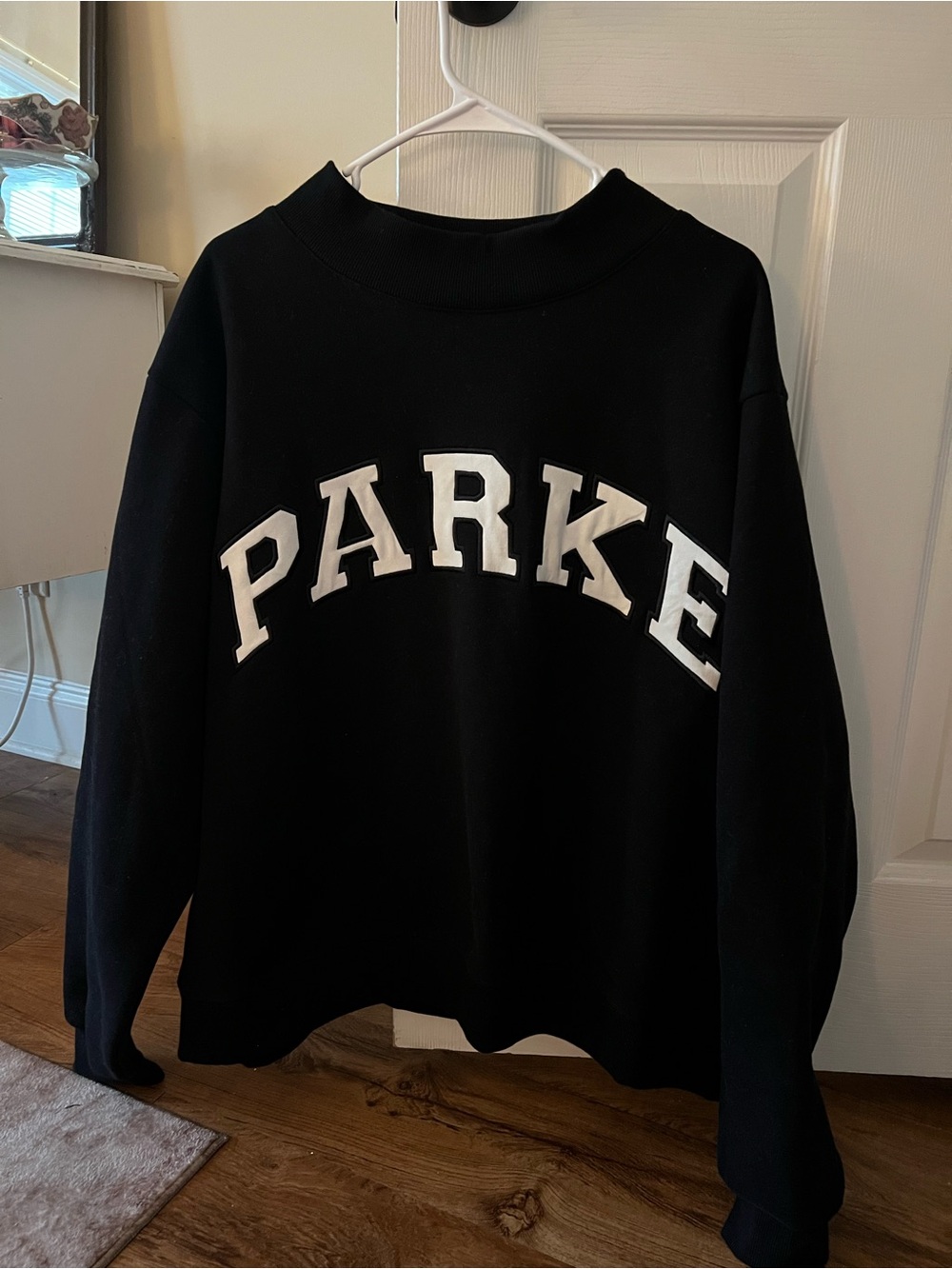 PARKE Black Crewneck Sweater